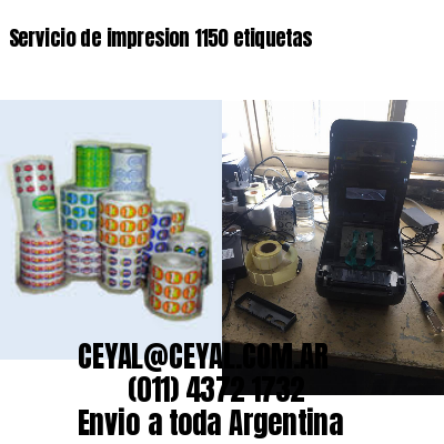 Servicio de impresion 1150 etiquetas