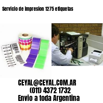 Servicio de impresion 1275 etiquetas