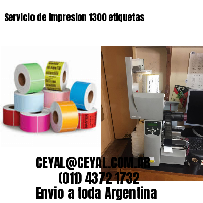 Servicio de impresion 1300 etiquetas