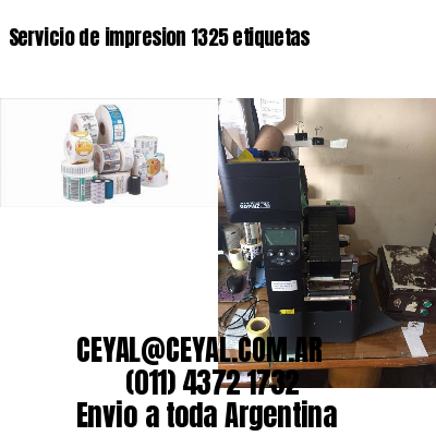 Servicio de impresion 1325 etiquetas