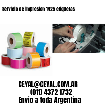 Servicio de impresion 1425 etiquetas