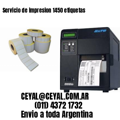 Servicio de impresion 1450 etiquetas