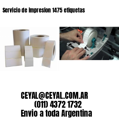 Servicio de impresion 1475 etiquetas