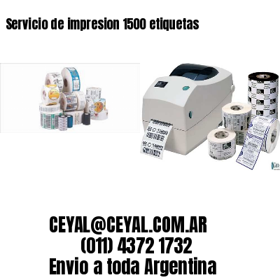 Servicio de impresion 1500 etiquetas