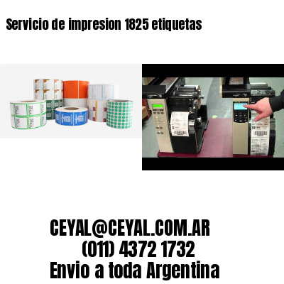 Servicio de impresion 1825 etiquetas