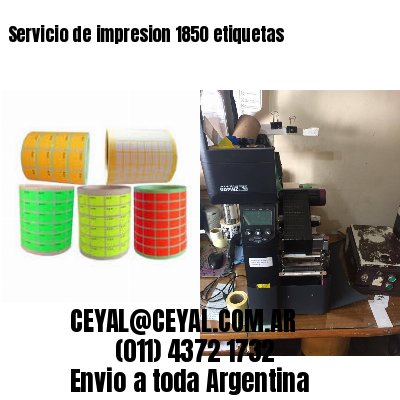 Servicio de impresion 1850 etiquetas