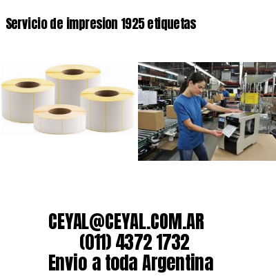 Servicio de impresion 1925 etiquetas