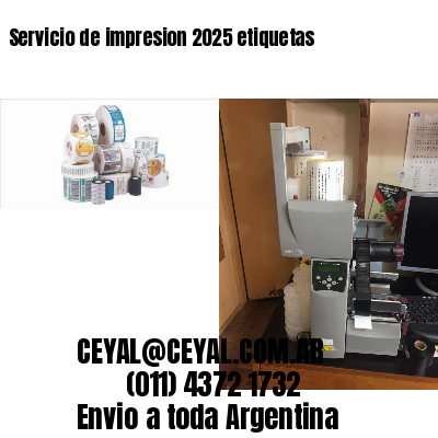 Servicio de impresion 2025 etiquetas