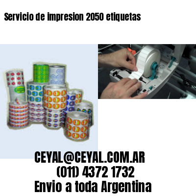 Servicio de impresion 2050 etiquetas