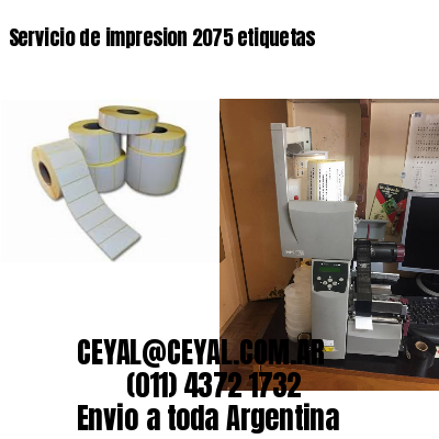 Servicio de impresion 2075 etiquetas