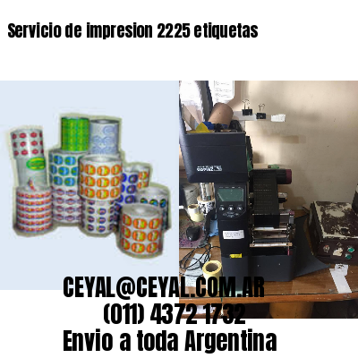 Servicio de impresion 2225 etiquetas