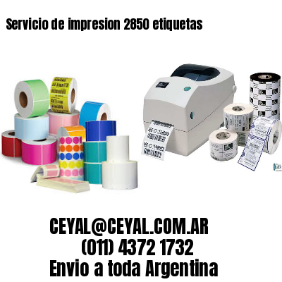 Servicio de impresion 2850 etiquetas