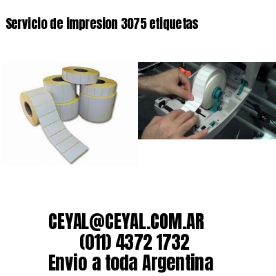 Servicio de impresion 3075 etiquetas