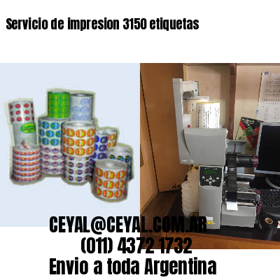 Servicio de impresion 3150 etiquetas