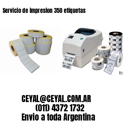 Servicio de impresion 350 etiquetas