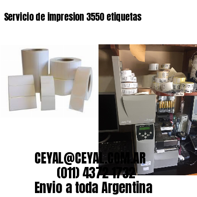 Servicio de impresion 3550 etiquetas