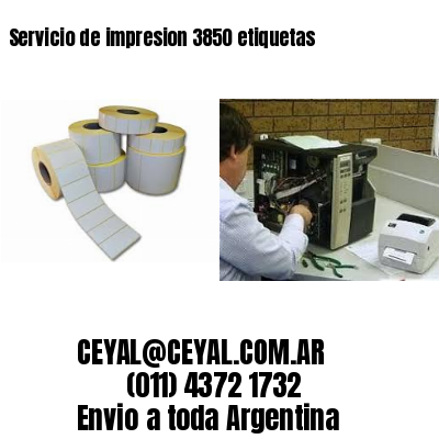 Servicio de impresion 3850 etiquetas