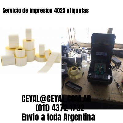 Servicio de impresion 4025 etiquetas