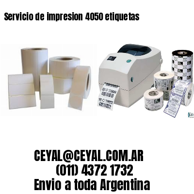 Servicio de impresion 4050 etiquetas