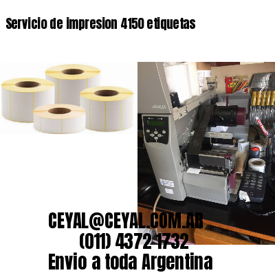 Servicio de impresion 4150 etiquetas