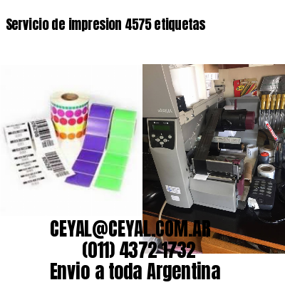 Servicio de impresion 4575 etiquetas