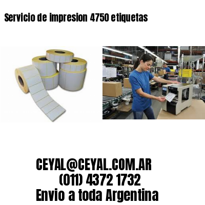 Servicio de impresion 4750 etiquetas