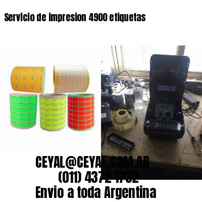 Servicio de impresion 4900 etiquetas