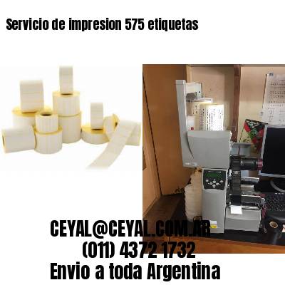 Servicio de impresion 575 etiquetas