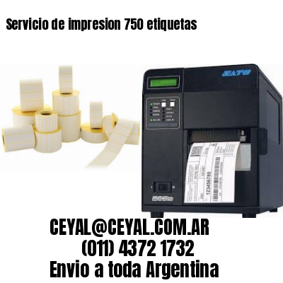 Servicio de impresion 750 etiquetas