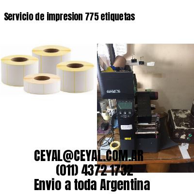 Servicio de impresion 775 etiquetas