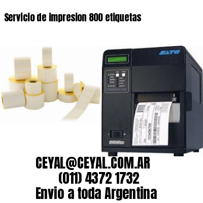 Servicio de impresion 800 etiquetas