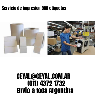 Servicio de impresion 900 etiquetas