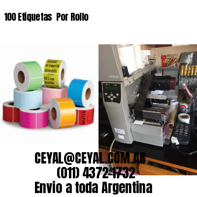 100 Etiquetas  Por Rollo