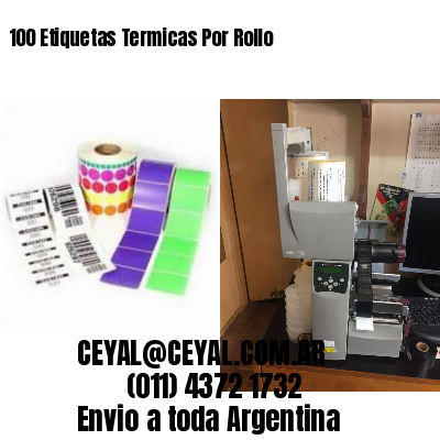 100 Etiquetas Termicas Por Rollo