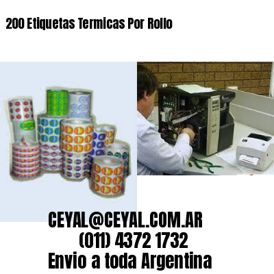 200 Etiquetas Termicas Por Rollo