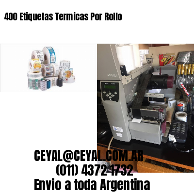 400 Etiquetas Termicas Por Rollo