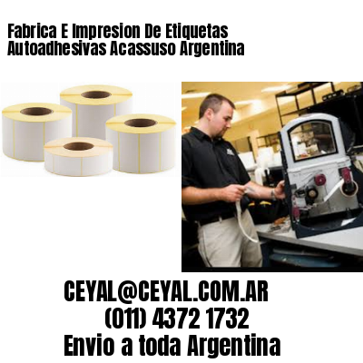 Fabrica E Impresion De Etiquetas Autoadhesivas Acassuso Argentina