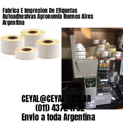 Fabrica E Impresion De Etiquetas Autoadhesivas Agronomia Buenos Aires Argentina