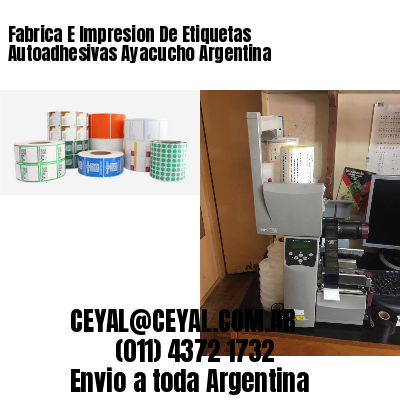 Fabrica E Impresion De Etiquetas Autoadhesivas Ayacucho Argentina