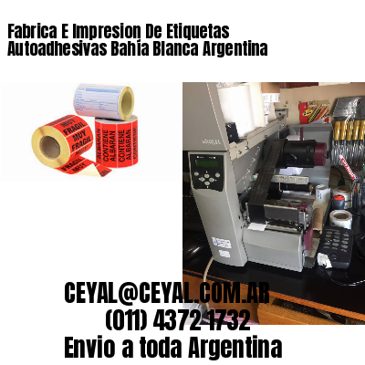 Fabrica E Impresion De Etiquetas Autoadhesivas Bahía Blanca Argentina