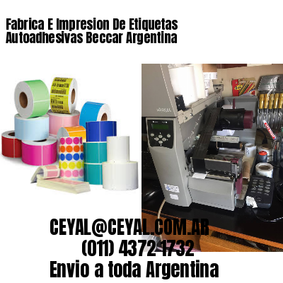 Fabrica E Impresion De Etiquetas Autoadhesivas Beccar Argentina