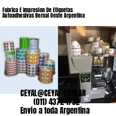 Fabrica E Impresion De Etiquetas Autoadhesivas Bernal Oeste Argentina