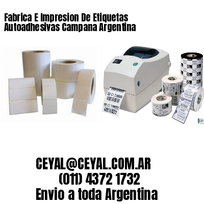 Fabrica E Impresion De Etiquetas Autoadhesivas Campana Argentina