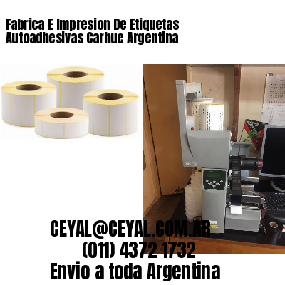 Fabrica E Impresion De Etiquetas Autoadhesivas Carhue Argentina