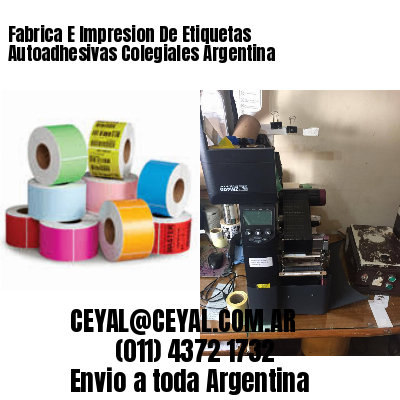 Fabrica E Impresion De Etiquetas Autoadhesivas Colegiales Argentina