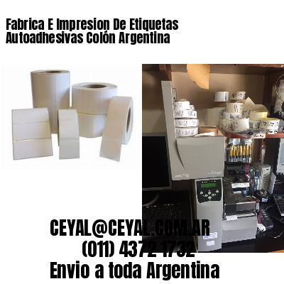 Fabrica E Impresion De Etiquetas Autoadhesivas Colón Argentina