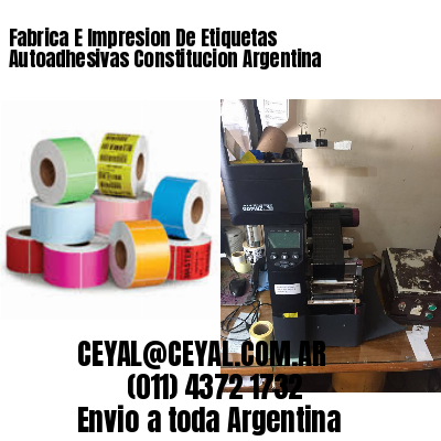 Fabrica E Impresion De Etiquetas Autoadhesivas Constitucion Argentina