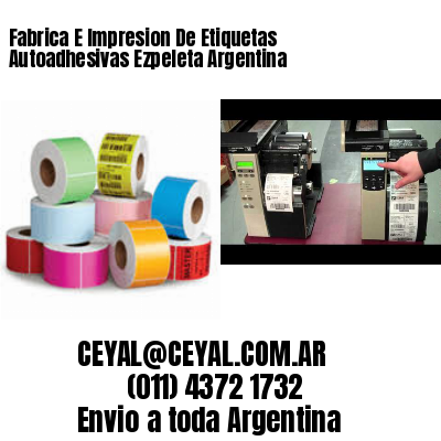 Fabrica E Impresion De Etiquetas Autoadhesivas Ezpeleta Argentina