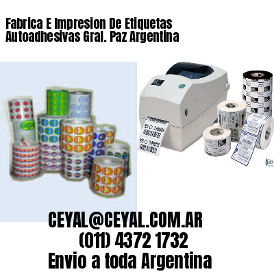 Fabrica E Impresion De Etiquetas Autoadhesivas Gral. Paz Argentina