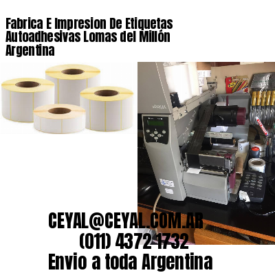 Fabrica E Impresion De Etiquetas Autoadhesivas Lomas del Millón Argentina